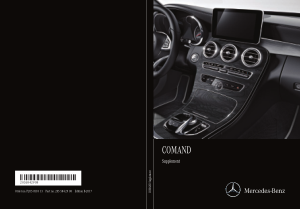 2017 Mercedes Benz C Class Sedan COMAND Operator Instruction Manual